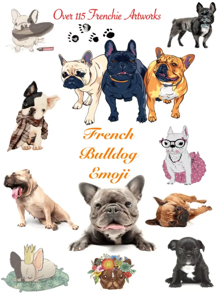 French Bulldog Emoji Stickers iPad  Ekran Görüntüleri