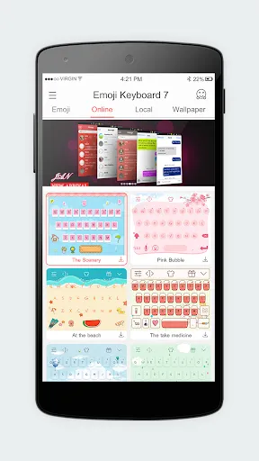 Emoji Keyboard 7 - Cute Sticke 스크린샷