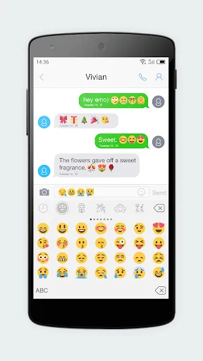 Emoji Keyboard 7 - Cute Sticke 스크린샷