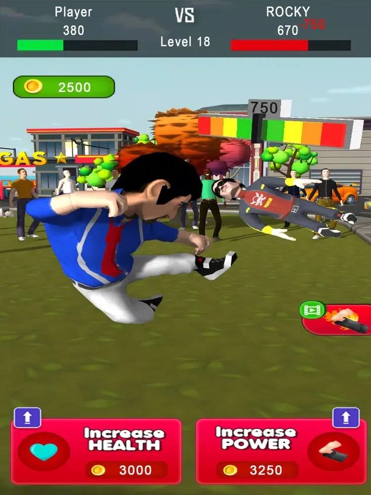 ภาพหน้าจอของ Tap Kick City Fighter iPad 