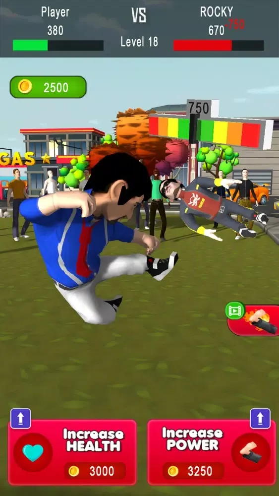 ภาพหน้าจอของ Tap Kick City Fighter