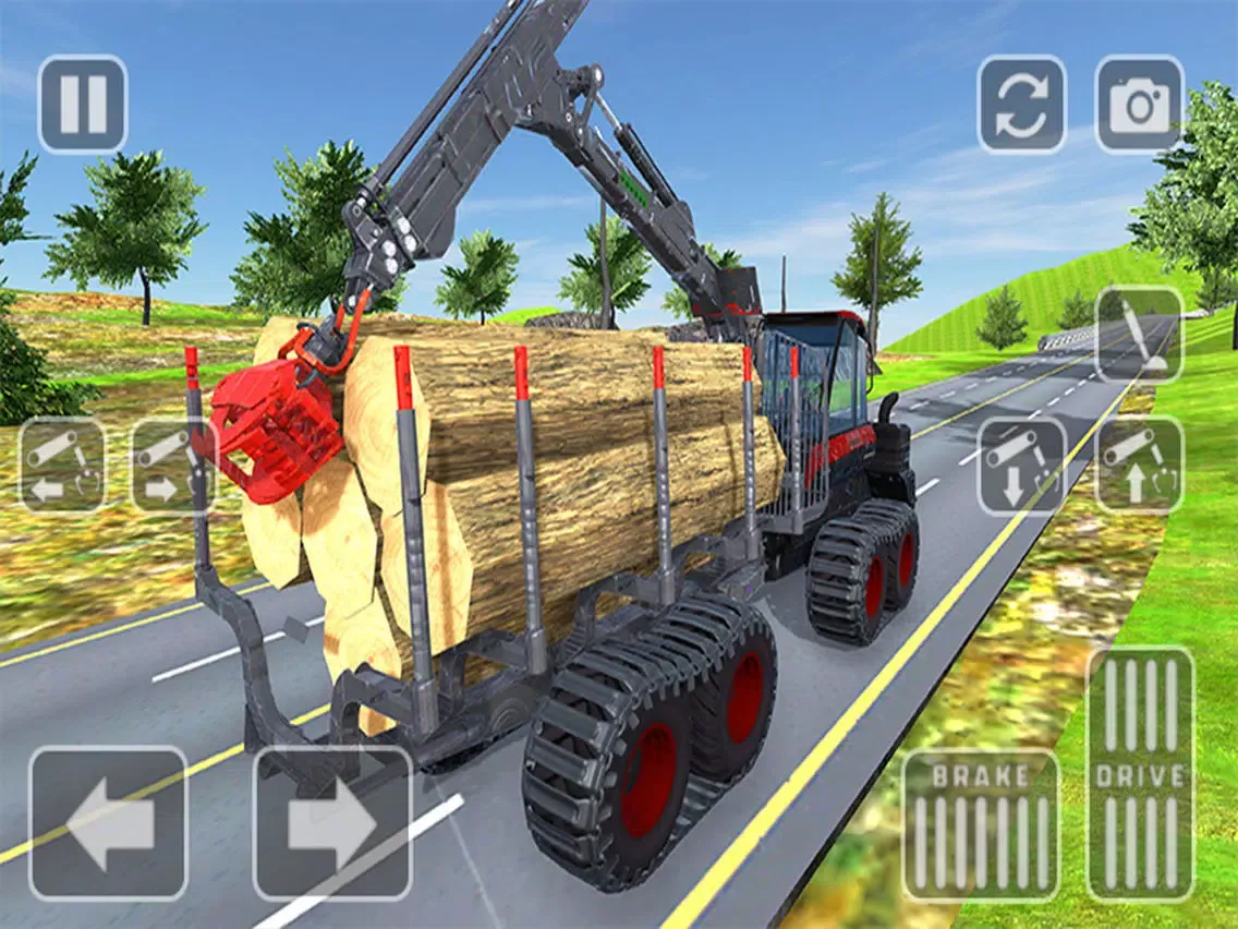 Capturas de tela do Lumberjack Truck Driver 3D iPad 