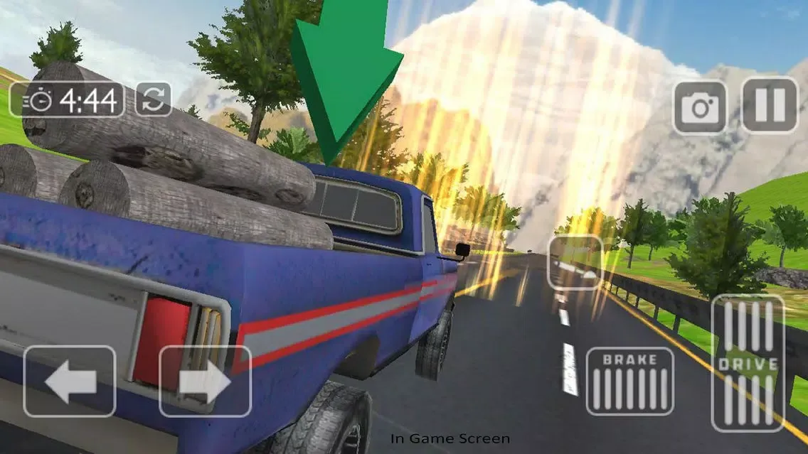Capturas de tela do Lumberjack Truck Driver 3D