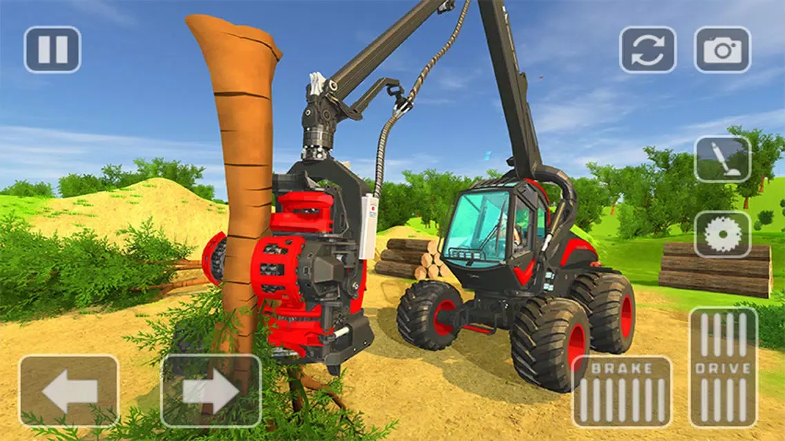 Capturas de tela do Lumberjack Truck Driver 3D