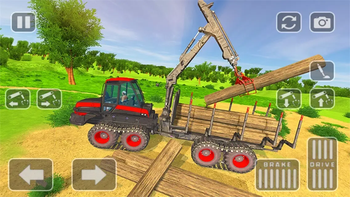 Capturas de tela do Lumberjack Truck Driver 3D