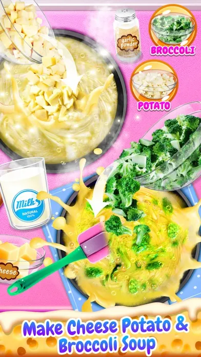 Tangkapan skrin Cheese Soup - Yummy Food Fun