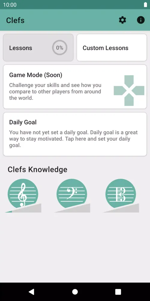 Zrzuty ekranu Clefs