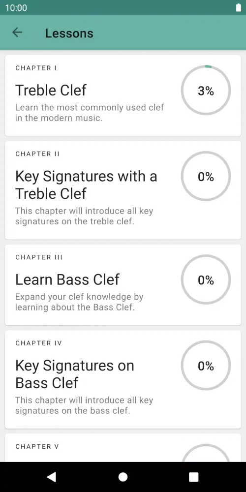 Zrzuty ekranu Clefs