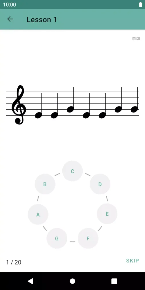 Zrzuty ekranu Clefs