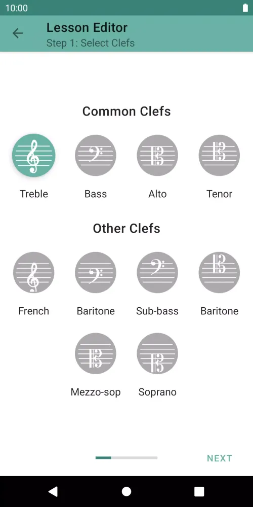 Zrzuty ekranu Clefs