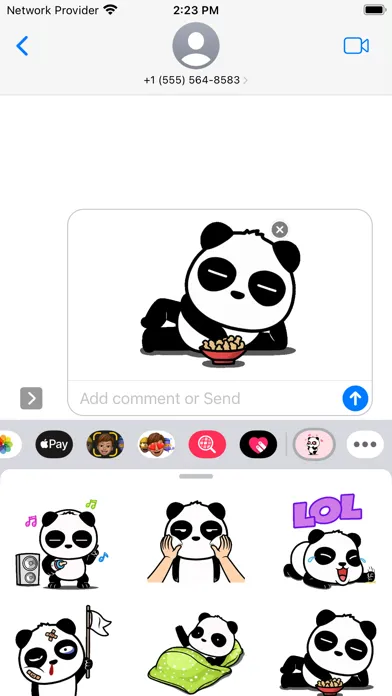 Crazy Panda Sticker- WASticker स्क्रीनशॉट