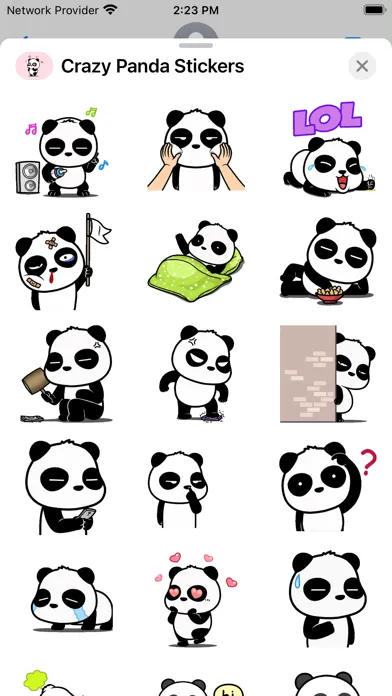 Crazy Panda Sticker- WASticker स्क्रीनशॉट
