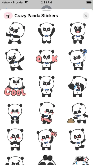 Crazy Panda Sticker- WASticker स्क्रीनशॉट