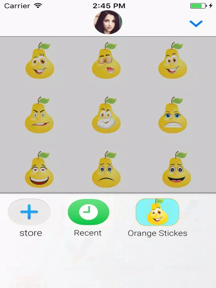 Tangkapan skrin Crazy Pear : Animated stickers iPad 