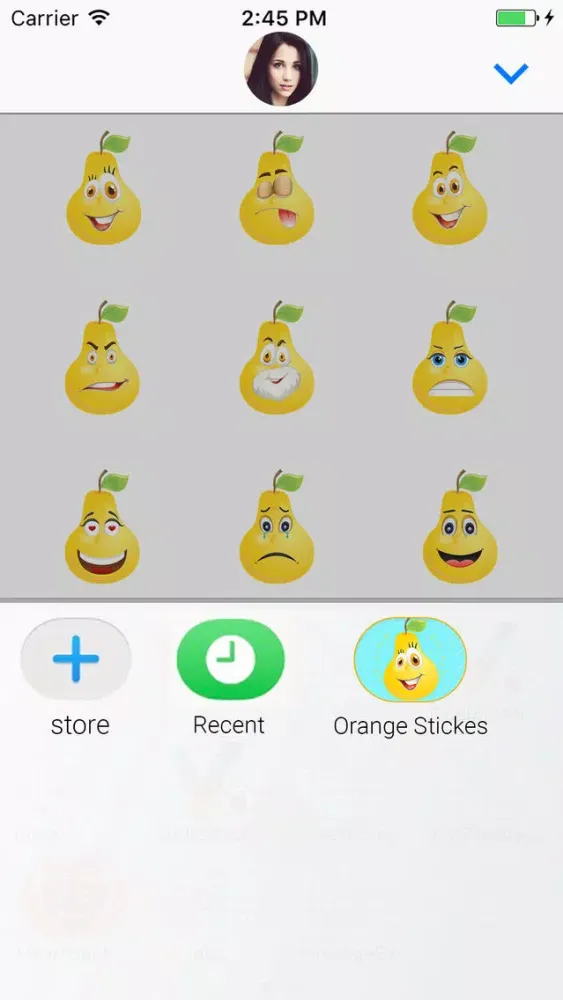 Tangkapan skrin Crazy Pear : Animated stickers
