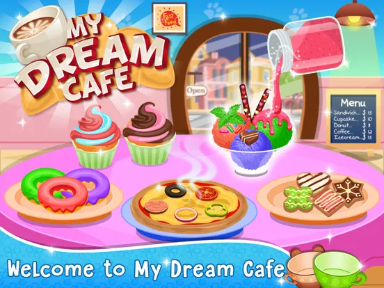 My Dream Cafe - Cooking Fun iPad  스크린샷