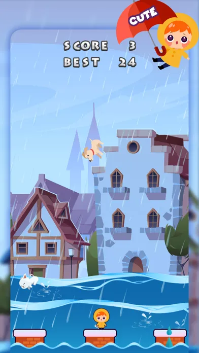 Capturas de tela do Crazy Rainy Town