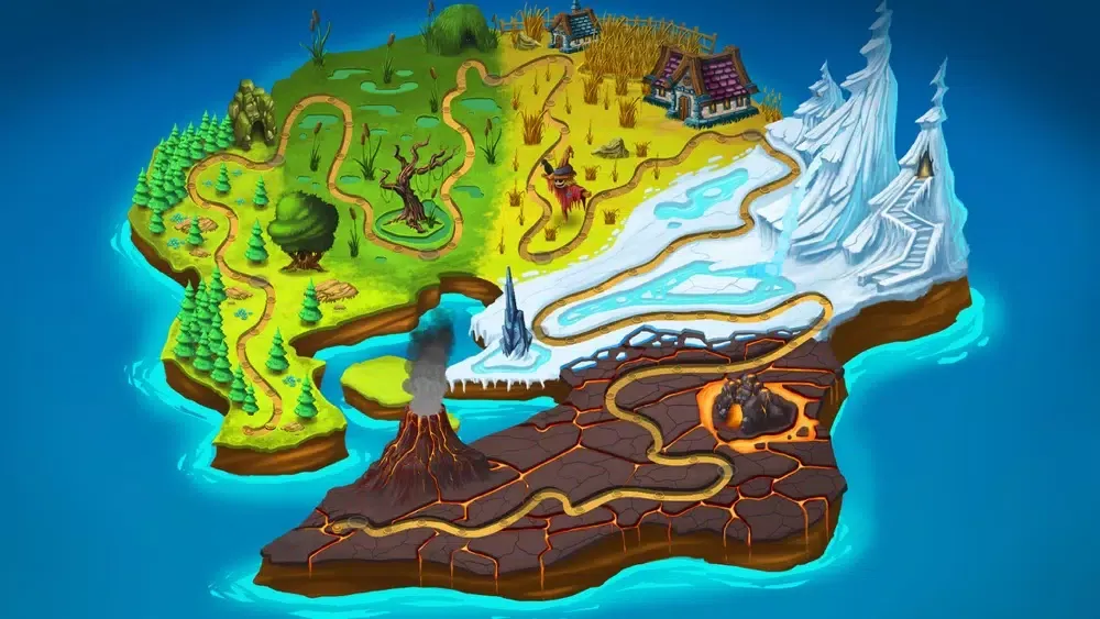 Tangkapan skrin Classic Snake Adventures Lite