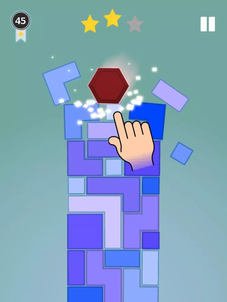 Capturas de tela do Stone Break, Flip Jump Hex in Seconds iPad 