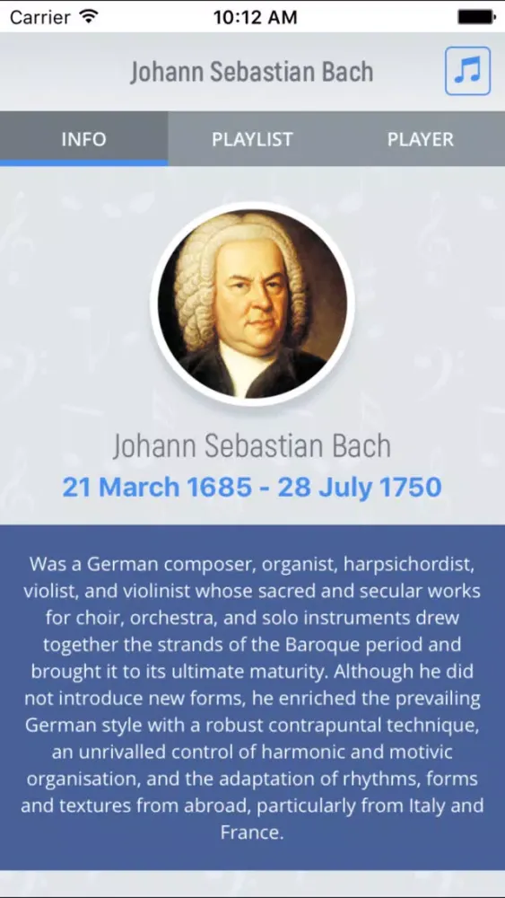 Johann Bach - Classical Music Full Screenshots