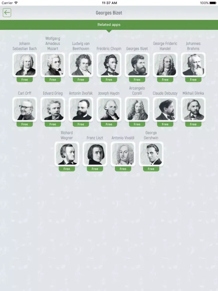 Georges Bizet - Classical Music iPad  Screenshots