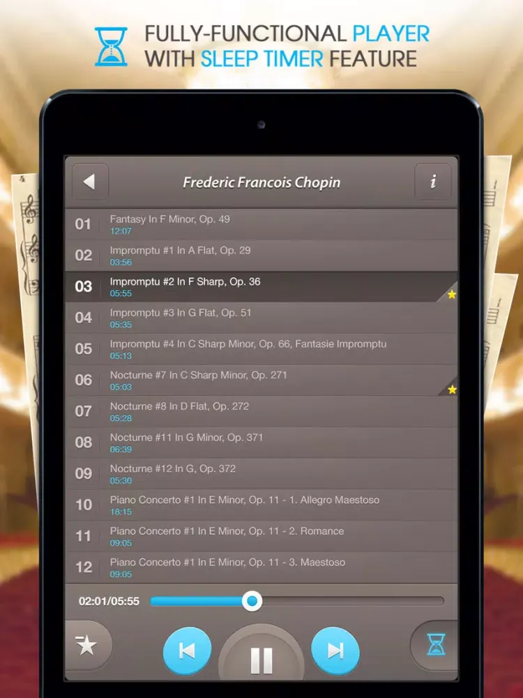 ภาพหน้าจอของ Classical Music Collection iPad 