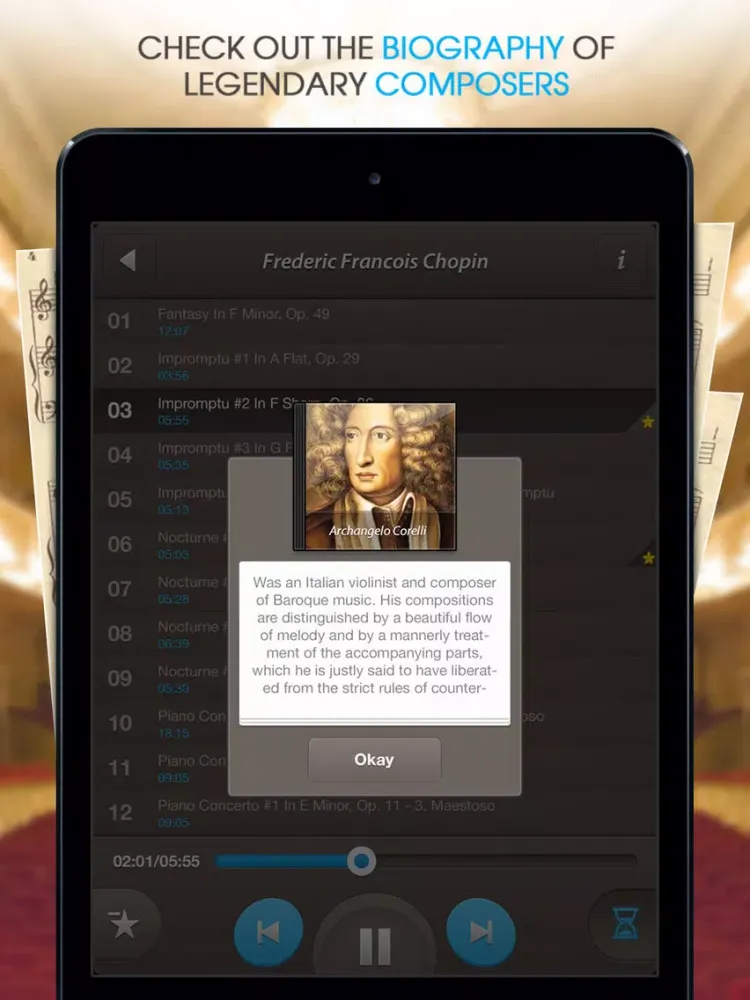 ภาพหน้าจอของ Classical Music Collection iPad 