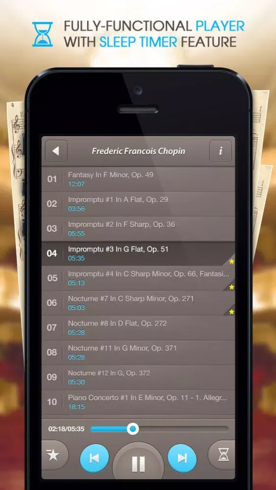 ภาพหน้าจอของ Classical Music Collection