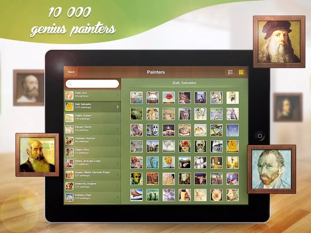 Tangkapan layar Art Gallery: +3000 Artists iPad 