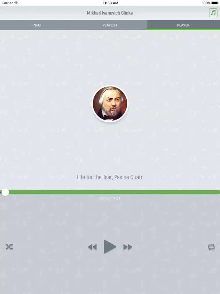 Capturas de pantalla de Mikhail Glinka - Classical Music iPad 