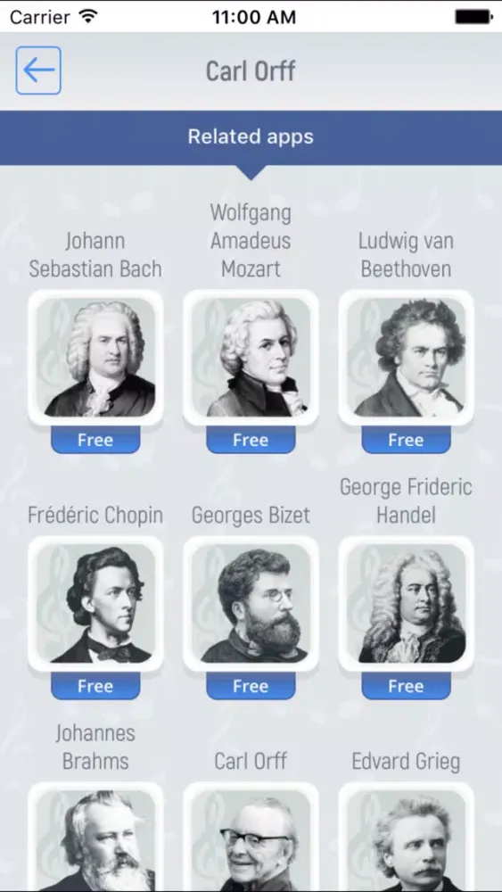 Ảnh chụp màn hình của Carl Orff - Classical Music