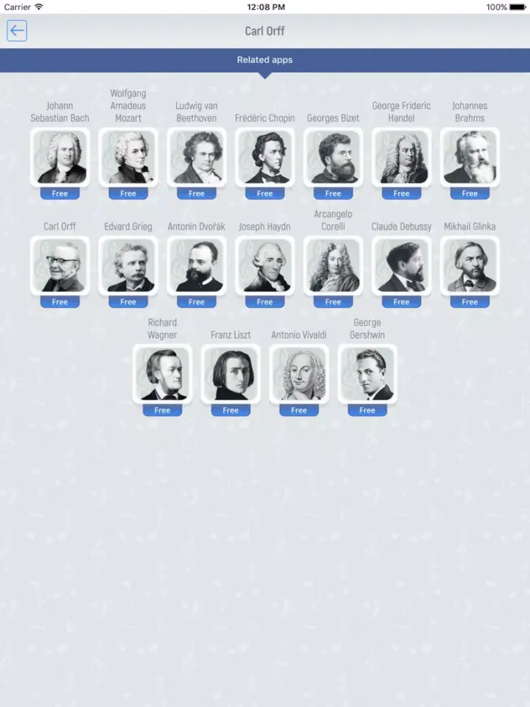 Capturas de pantalla de Carl Orff - Classical Music Full iPad 
