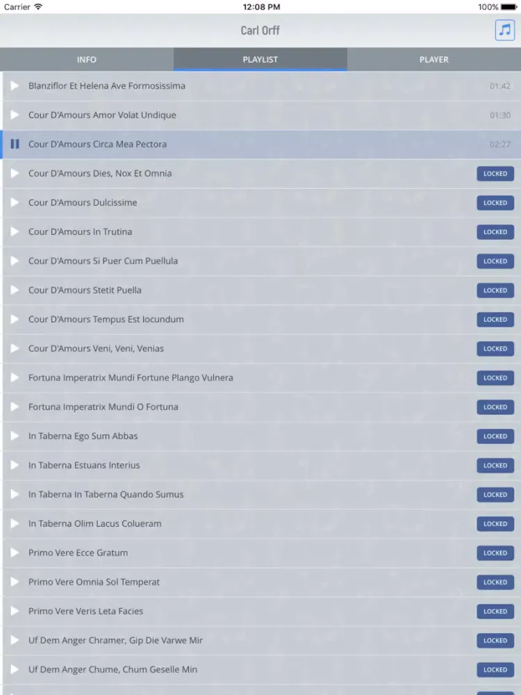 Capturas de pantalla de Carl Orff - Classical Music Full iPad 