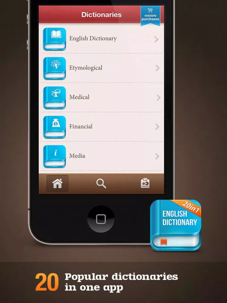 Capturas de tela do Pocket Dictionary 20in1 Lite iPad 
