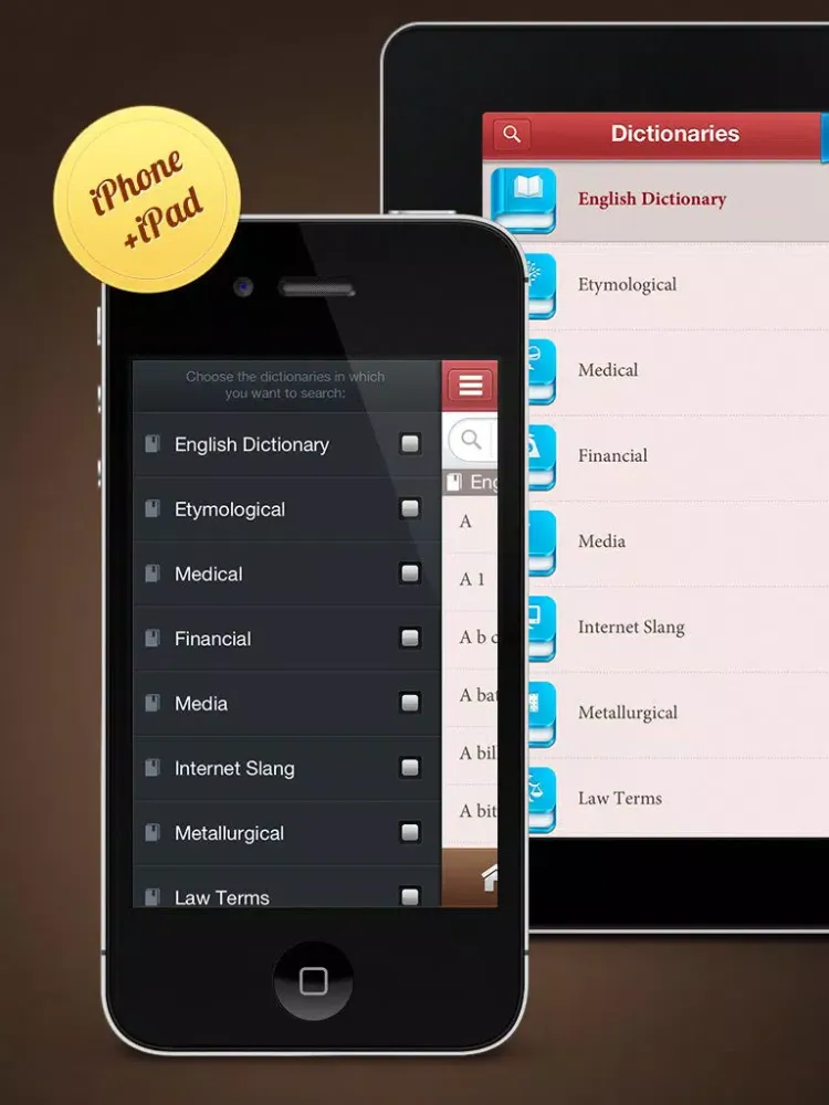 Capturas de tela do Pocket Dictionary 20in1 Lite iPad 