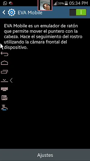 Capturas de pantalla de EVA Facial Mouse