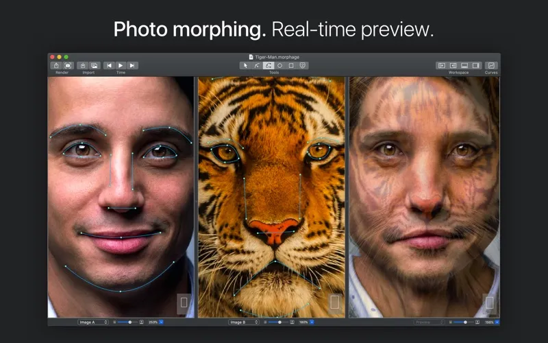 Captures d'écran de Morph Age › Photo Morphing