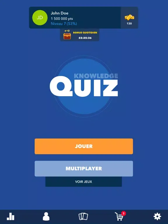 Quiz Culture Générale Français iPad 应用截图
