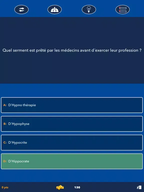 Quiz Culture Générale Français iPad 应用截图