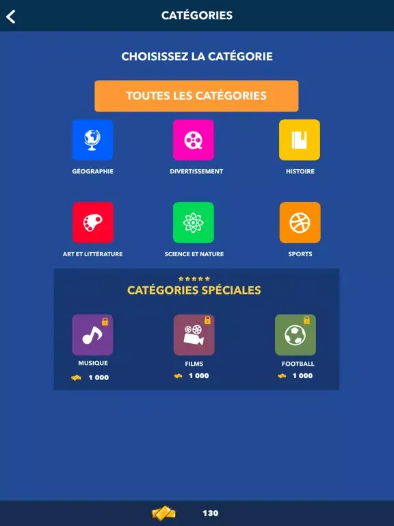 Quiz Culture Générale Français iPad 应用截图