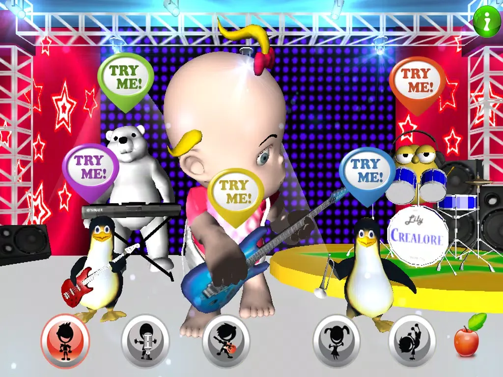 Ảnh chụp màn hình của Lily Rock Band iPad 