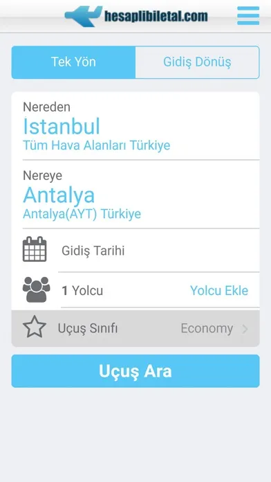 Uçak Bileti Hesaplı Bilet Al應用截圖