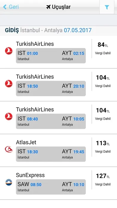 Uçak Bileti Hesaplı Bilet Al應用截圖