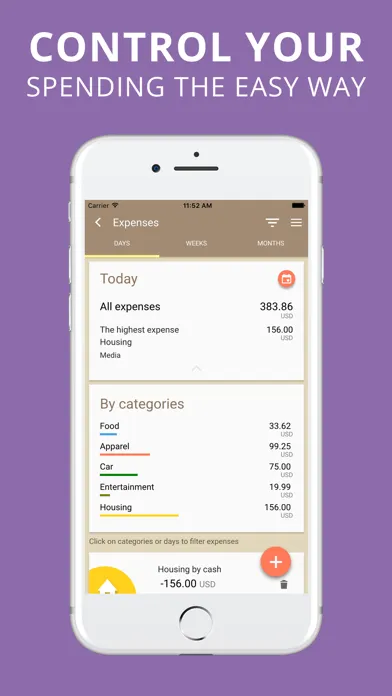Capturas de pantalla de Expenses Tracker & Manager