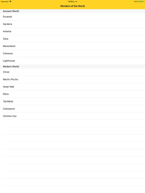 Capturas de pantalla de AR 7 Wonders of the World iPad 