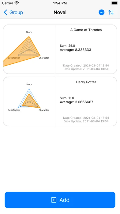 Radar Chart Note应用截图