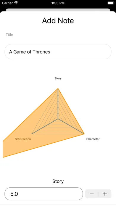 Radar Chart Note应用截图