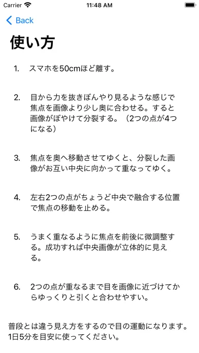 Captures d'écran de ステレオグラムストレッチ
