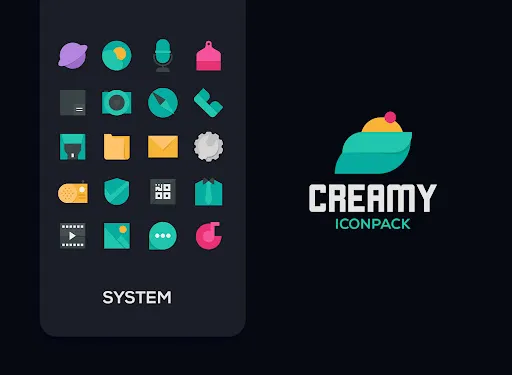 Screenshot di Creamy Icon pack