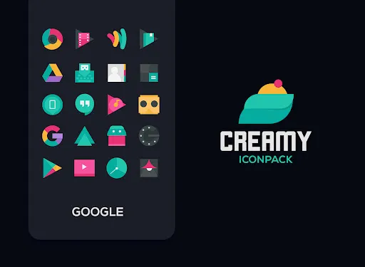 Screenshot di Creamy Icon pack